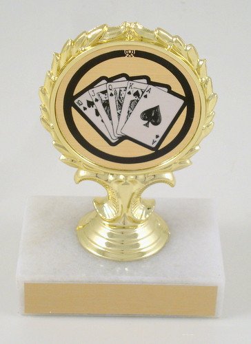 Poker Logo Trophy - Schoppy's Since 1921