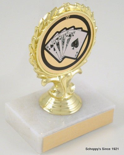 Poker Logo Trophy - Schoppy's Since 1921