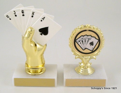 Poker Logo Trophy - Schoppy's Since 1921