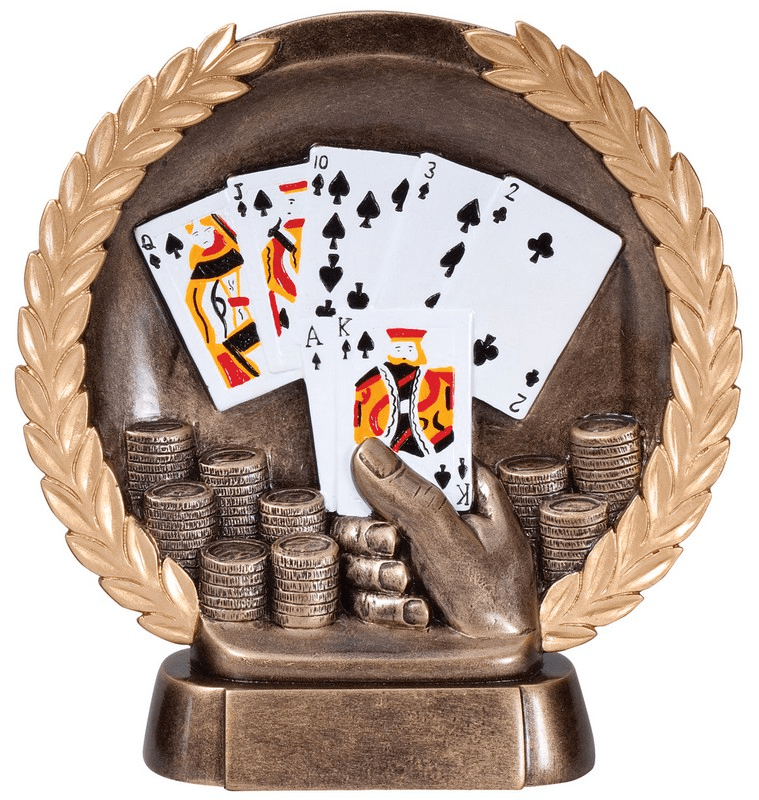 Poker Resin Plate Trophy - Schoppy's Since 1921