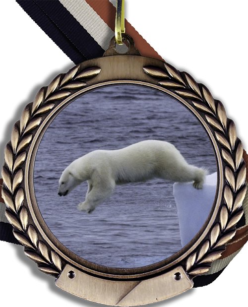 Polar Bear Plunge Logo Medal - Schoppy's Since 1921