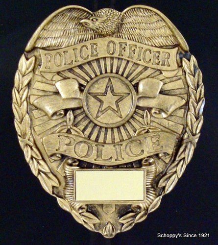 Police Badge Plaque - Schoppy's Since 1921