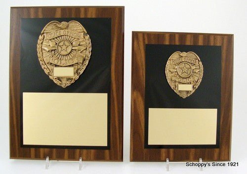 Police Badge Plaque - Schoppy's Since 1921