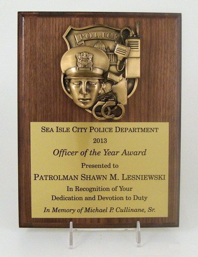 Police Cast Metal Plaque - 9 x 12 - Schoppy's Since 1921