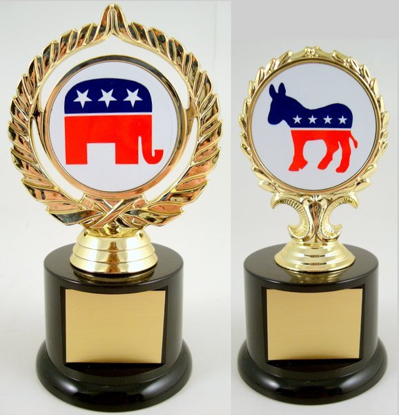 Political Animal Logo Trophy - Schoppy's Since 1921