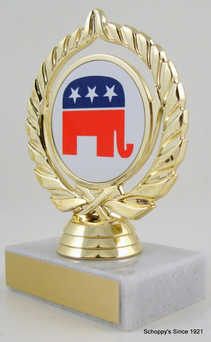 Political Animal Logo Trophy - Schoppy's Since 1921