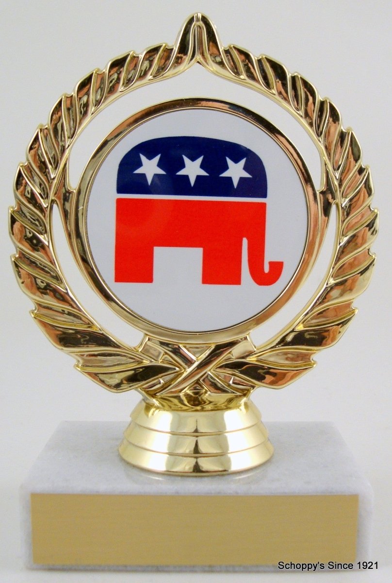 Political Animal Logo Trophy - Schoppy's Since 1921