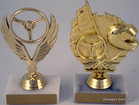 Wreath Racing on Marble Base-Trophies-Schoppy's Since 1921