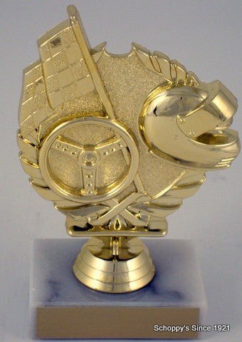 Wreath Racing on Marble Base-Trophies-Schoppy's Since 1921