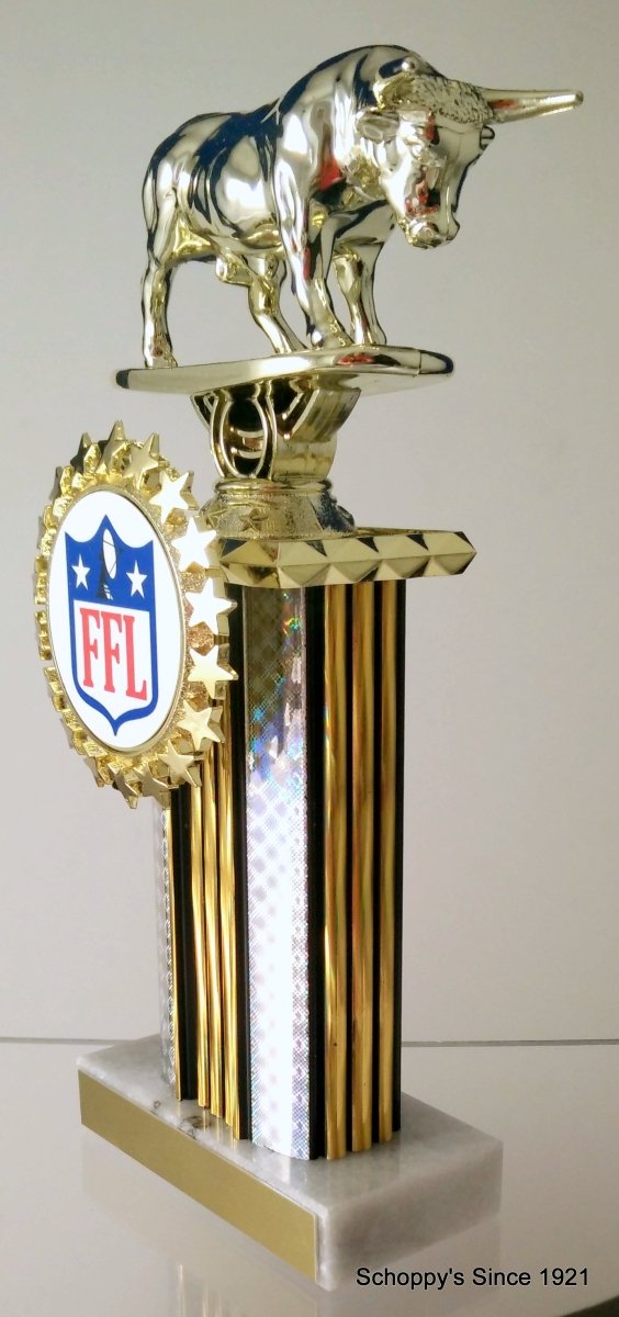 Raging Bull Fantasy Football Trophy - Schoppy's Since 1921