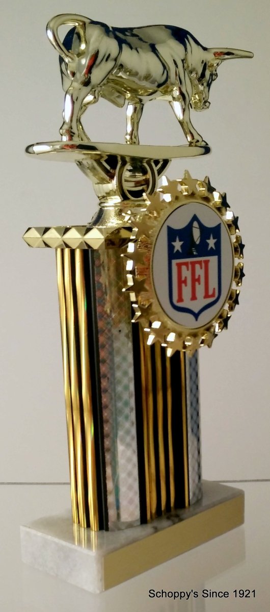 Raging Bull Fantasy Football Trophy - Schoppy's Since 1921