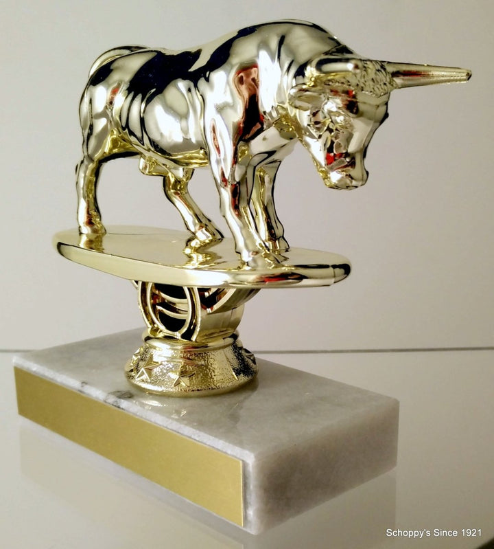 Raging Bull Trophy On Flat Marble - Schoppy's Since 1921