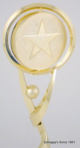 Reach for the Stars Spinner on Black Round Base-Trophies-Schoppy's Since 1921