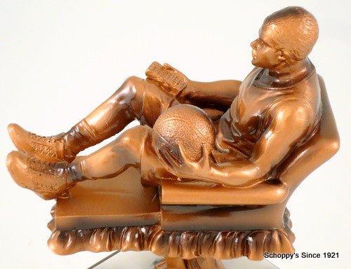 Recliner Basketball on Black Round Base-Trophies-Schoppy's Since 1921