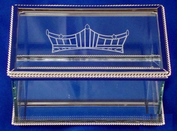 Rectangle Glass Crown Logo Box - Schoppy's Since 1921