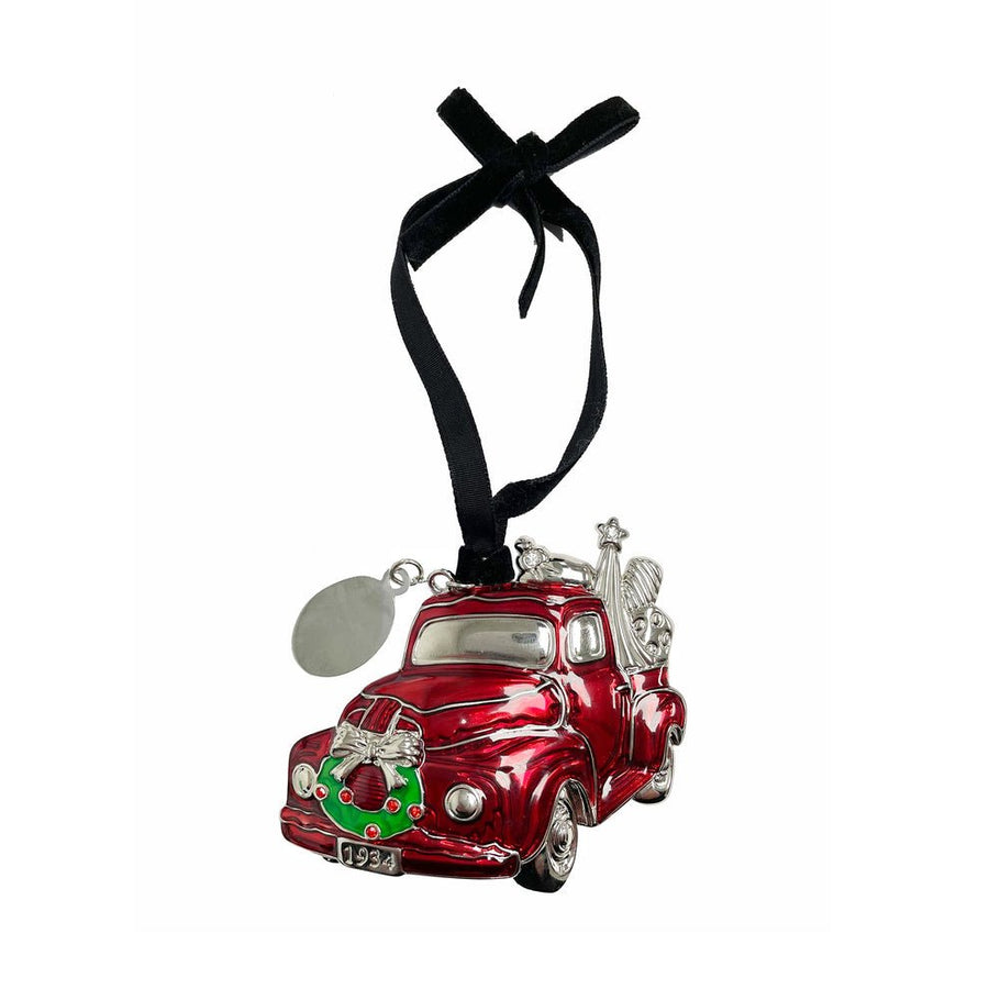 Red Truck Ornament with Engraved Tag - Schoppy's Since 1921