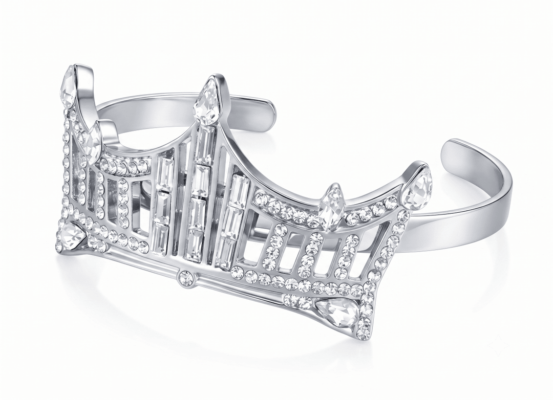 Rhinestone Crown Bracelet - Schoppy&