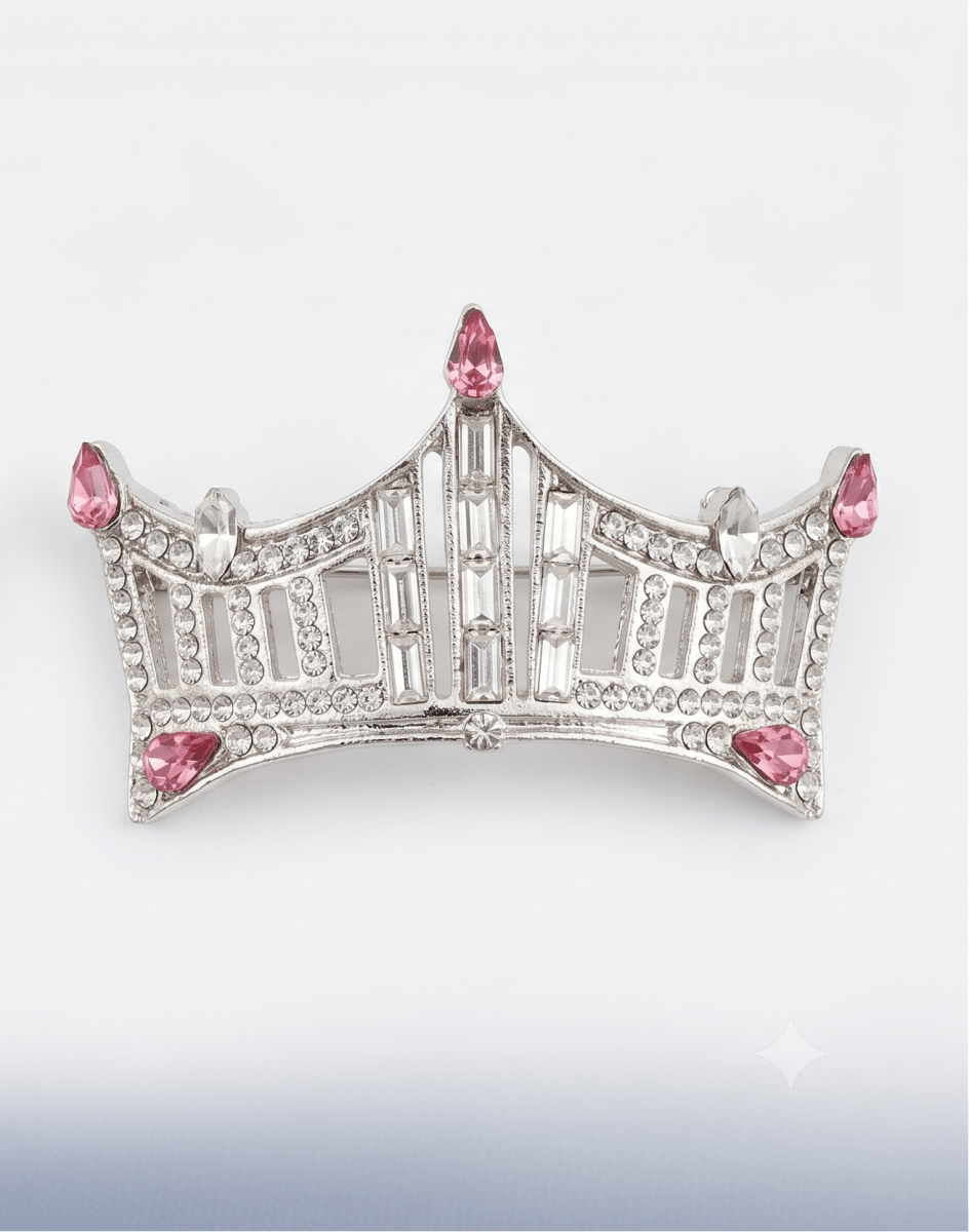 Rhinestone Crown Pin - Large - Schoppy&