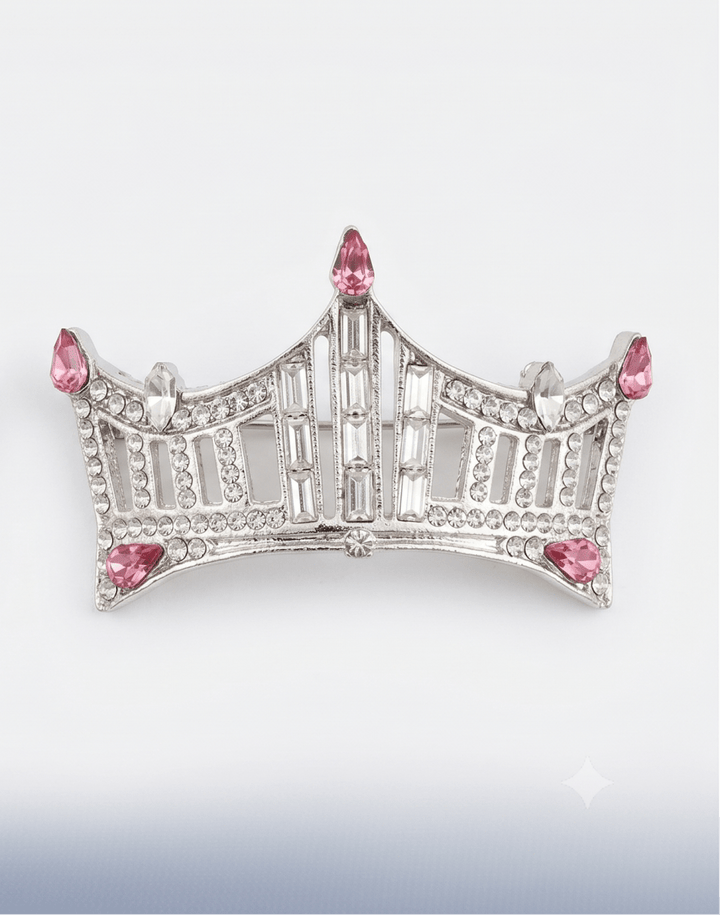 Rhinestone Crown Pin - Large - Schoppy&