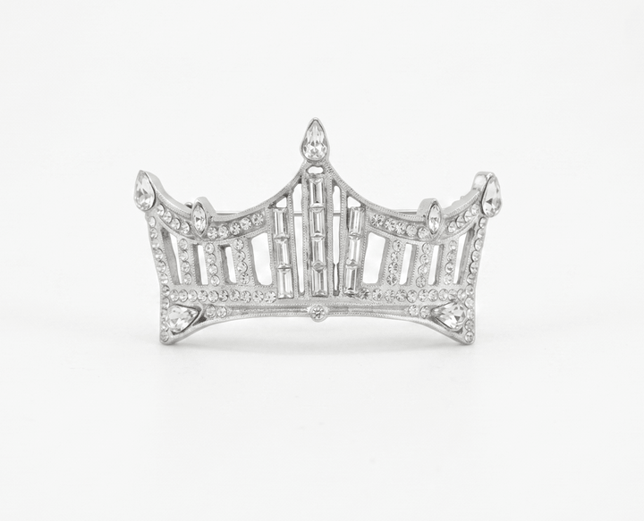Rhinestone Crown Pin - Large - Schoppy&