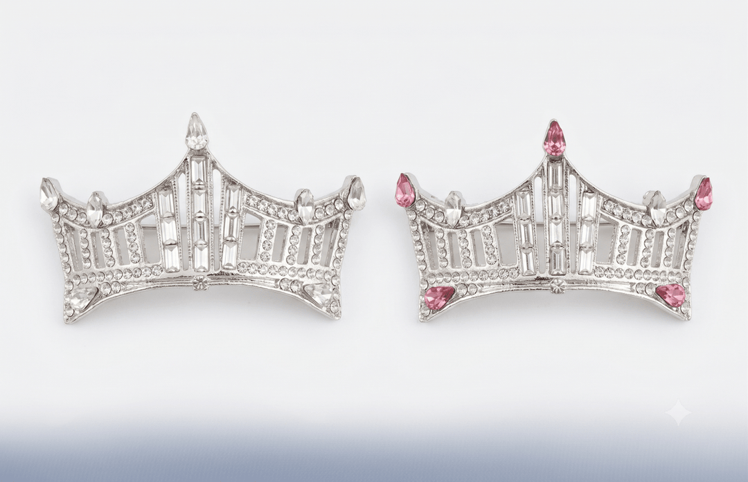 Rhinestone Crown Pin - Large - Schoppy&