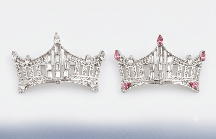 Rhinestone Crown Pin - Large - Schoppy&