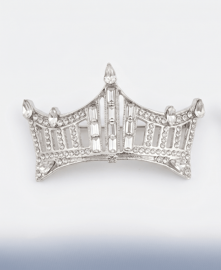Rhinestone Crown Pin - Large - Schoppy&