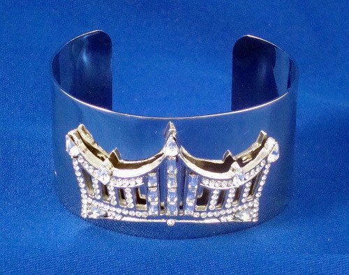 Rhinestone Crown Wrist Cuff - Schoppy's Since 1921