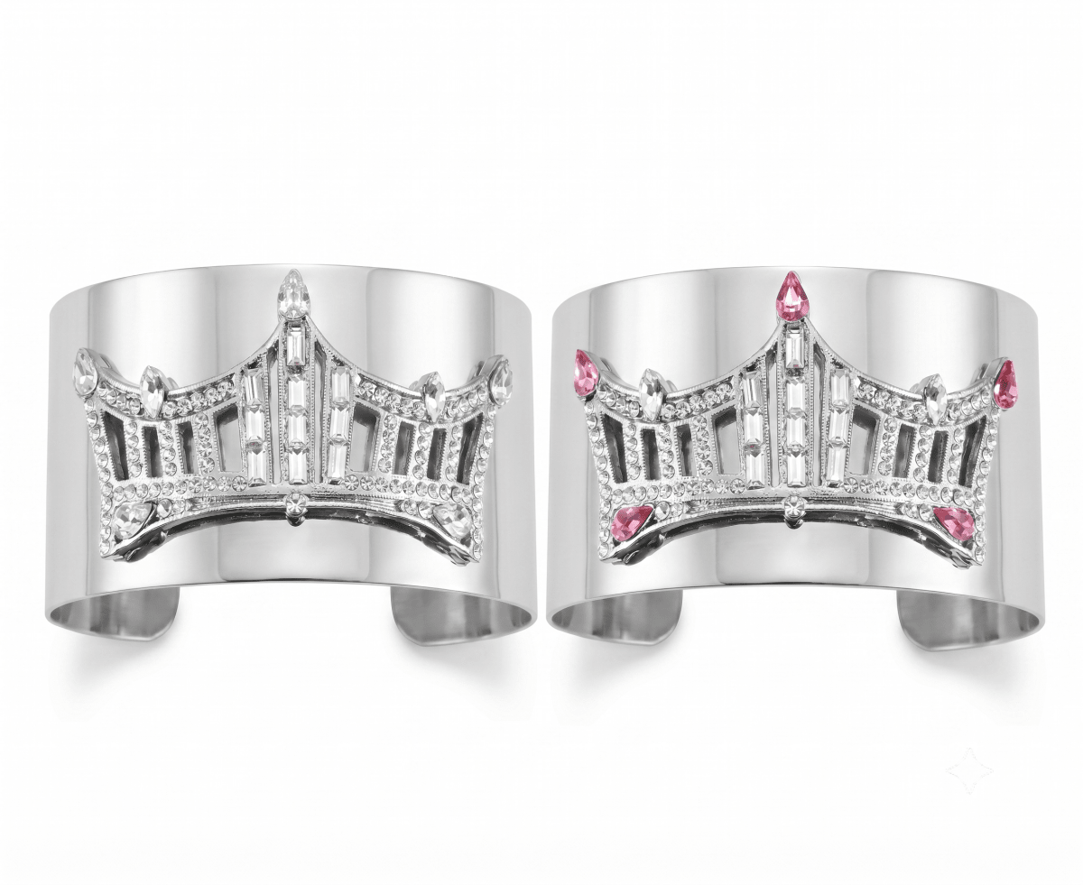 Rhinestone Crown Wrist Cuff - Schoppy's Since 1921