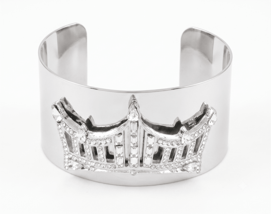 Rhinestone Crown Wrist Cuff - Schoppy&