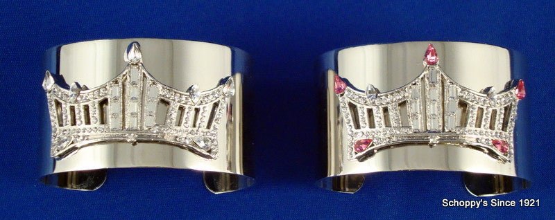 Rhinestone Crown Wrist Cuff - Schoppy&
