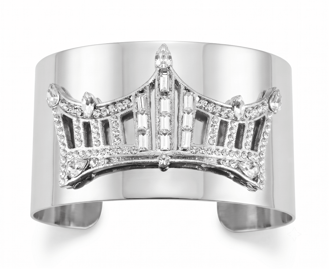 Rhinestone Crown Wrist Cuff - Schoppy&
