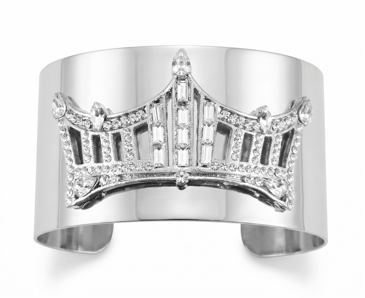 Rhinestone Crown Wrist Cuff - Schoppy&