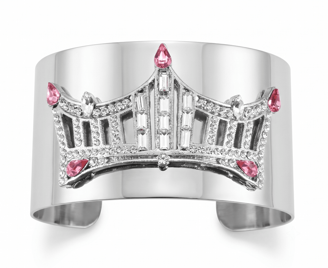 Rhinestone Crown Wrist Cuff - Schoppy&