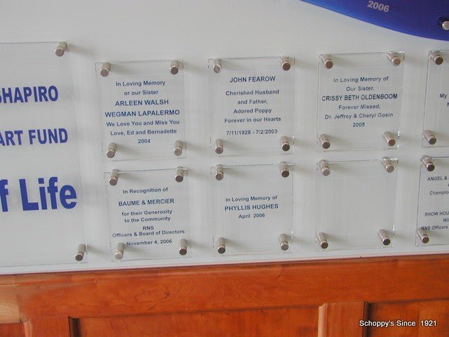 RNS River Of Life Donor Wall - Schoppy's Since 1921