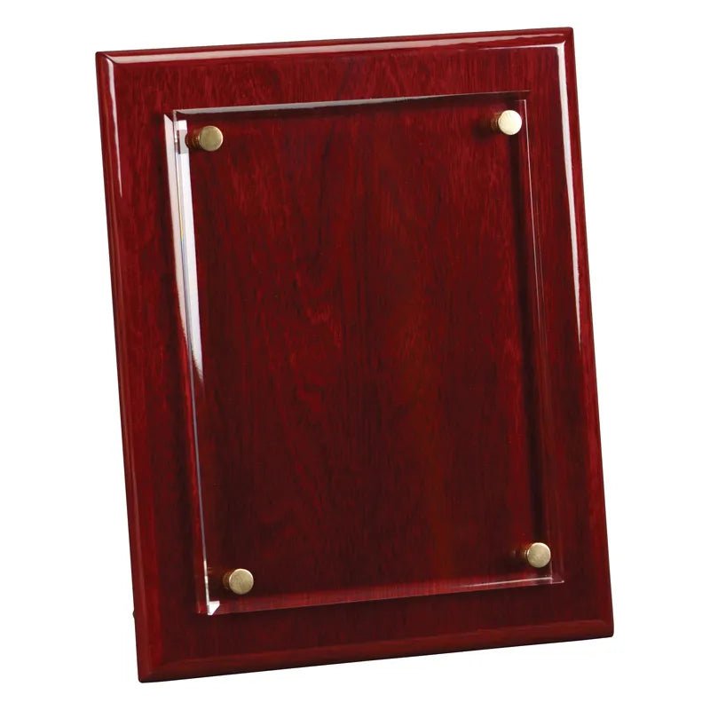 Rosewood Stand Up Plaque with Acrylic - Schoppy&