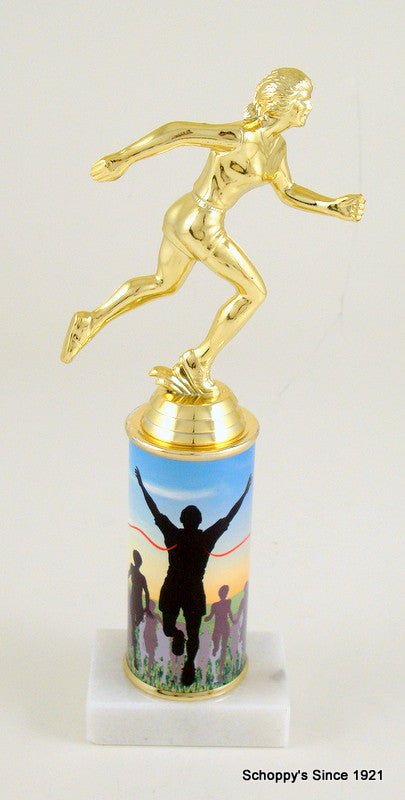 Running Custom Column Trophy - Schoppy's Since 1921