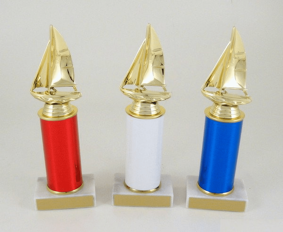 Sailing Original Metal Roll Column Trophy - Schoppy&
