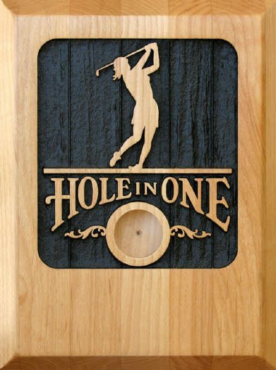 Sandcarved Hole In One Plaque - Schoppy's Since 1921