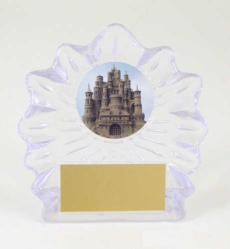 Sandcastle Flame Acrylic Trophy - Schoppy's Since 1921