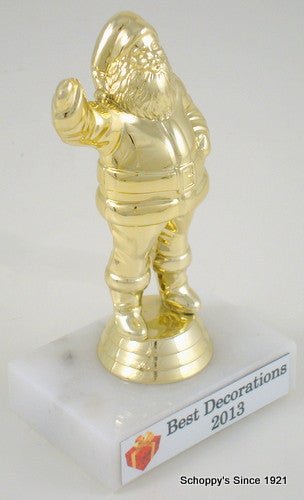 Santa Figure on 2 x 3 Genuine Marble Base-Trophies-Schoppy's Since 1921