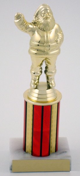 Santa Trophy on 3" Red Column - Schoppy's Since 1921