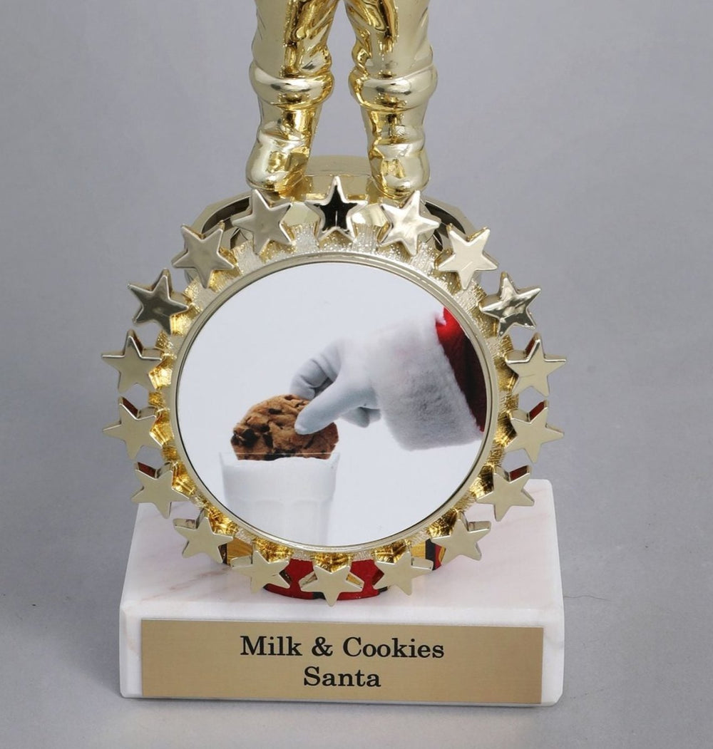 Santa Trophy with Christmas Logo - Schoppy's Since 1921