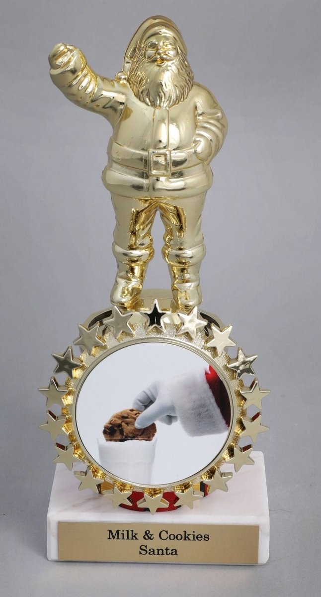 Santa Trophy with Christmas Logo - Schoppy's Since 1921