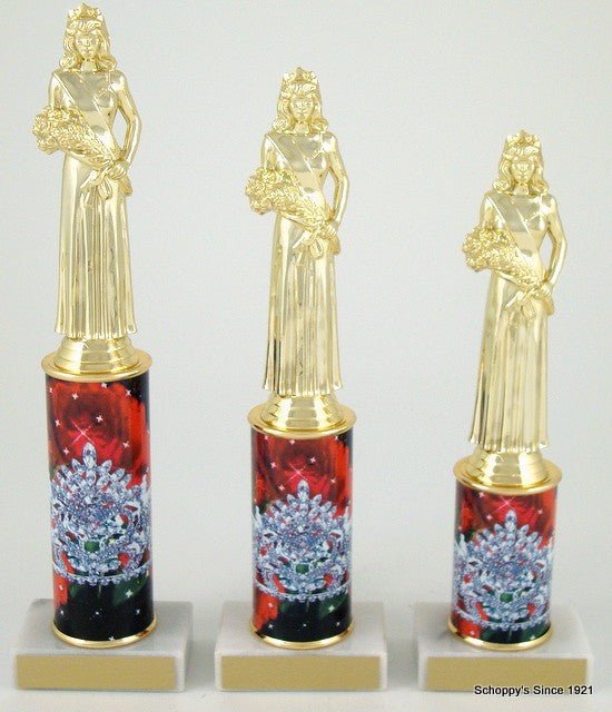 Schoppy Pageants Custom Column Trophy - Schoppy's Since 1921