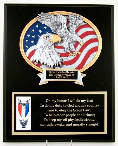 Scout Motto Eagle Plaque - Schoppy's Since 1921