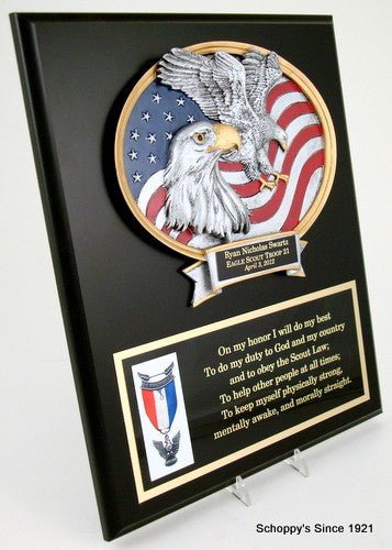 Scout Motto Eagle Plaque - Schoppy's Since 1921