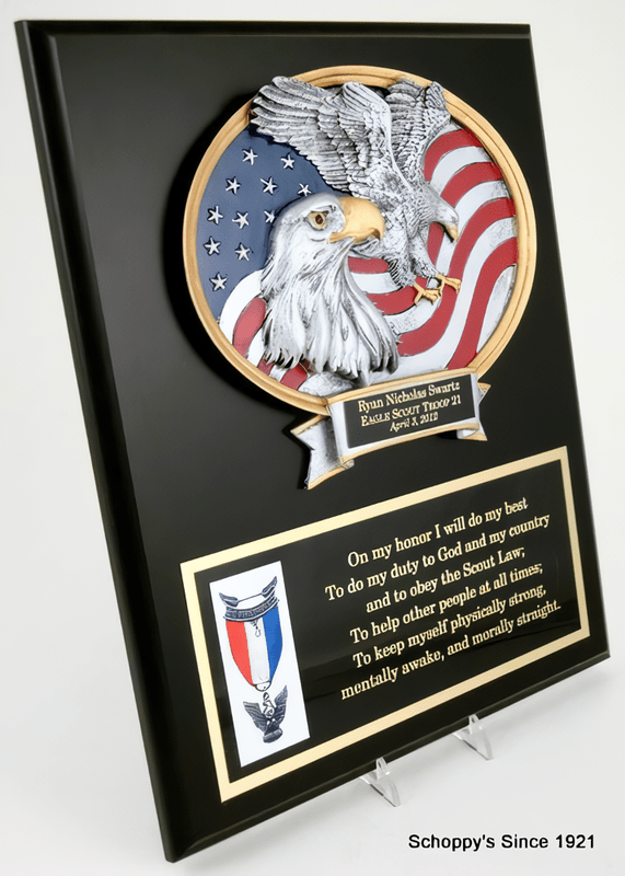 Scout Motto Eagle Plaque - Schoppy&