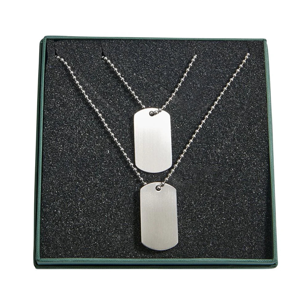 Set of 2 Dog Tags with Chain - Schoppy's Since 1921