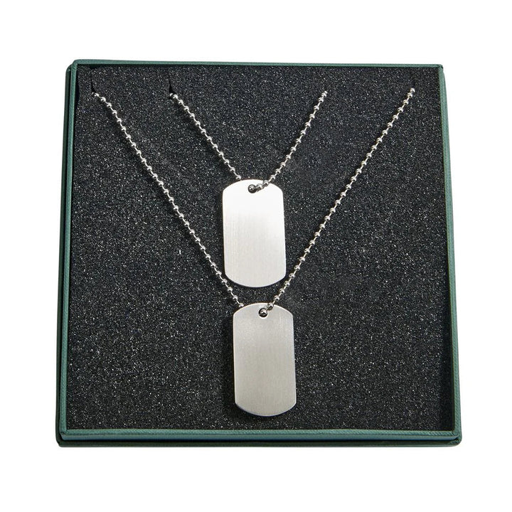 Set of 2 Dog Tags with Chain - Schoppy's Since 1921